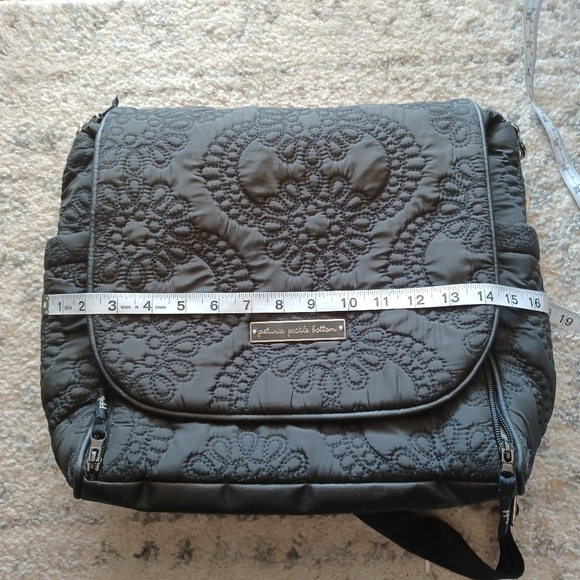 Petunia Pickle Bottom Embossed Black Diaper Bag - Picture 16 of 17